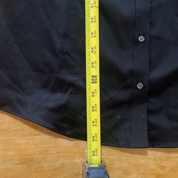 Banana Republic Black Tailored Fit Button Up Long Sleeve Shirt Women Sz 14 NEW - Picture 8 of 10